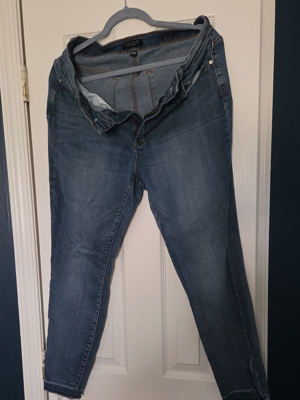 Judy Blue Women's Flare Wide-Leg Medium Blue Jeans